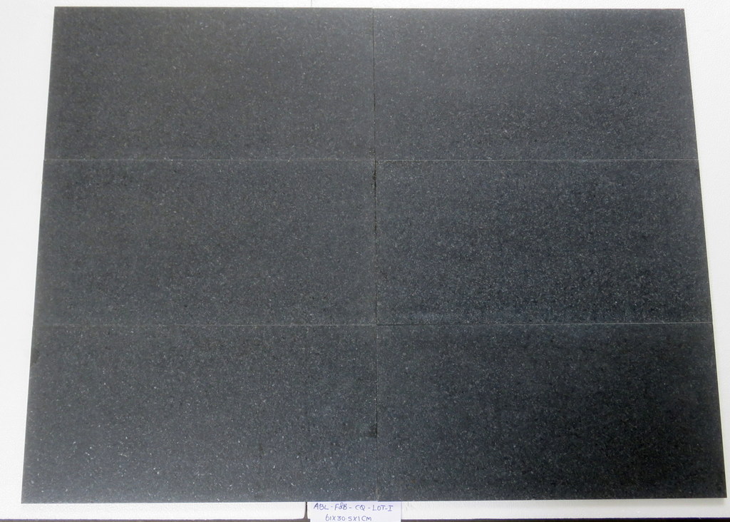 ABSOLUTE BLACK (Flamed & Brush) 24x12x1 - CQ